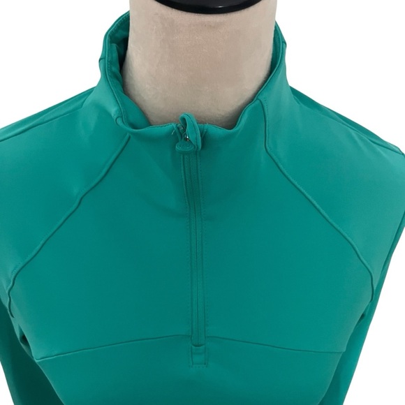 Apana Women's Small Teal Long Sleeve Top 1/4 zip pullover running - Picture 2 of 8